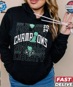 Official New York Liberty 2024 WNBA Finals Champions Evolve Pullover Shirt