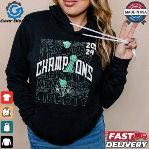 Official New York Liberty 2024 WNBA Finals Champions Evolve Pullover Shirt