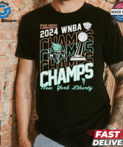 Official New York Liberty New Era 2024 WNBA Finals Champions Blackwash T Shirt