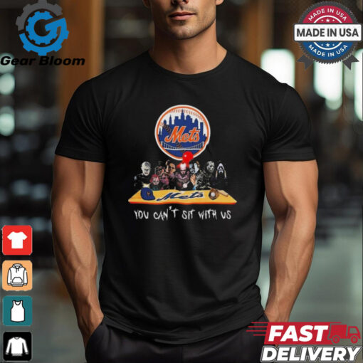 Official New York Mets MLB Horror Movies Halloween You Can’t Sit With Us 2024 Shirt