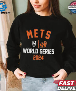 Official New York Mets Nike 2024 World Series Arched Lockup Shirt