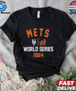 Official New York Mets Nike 2024 World Series Arched Lockup Shirt