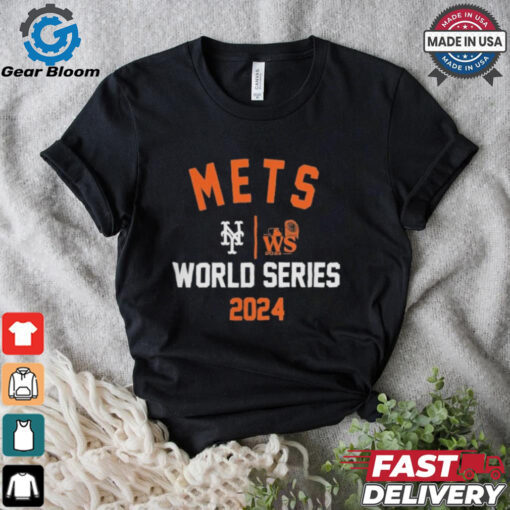 Official New York Mets Nike 2024 World Series Arched Lockup Shirt