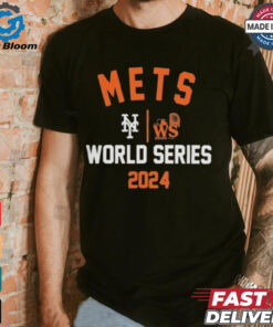 Official New York Mets Nike 2024 World Series Arched Lockup Shirt