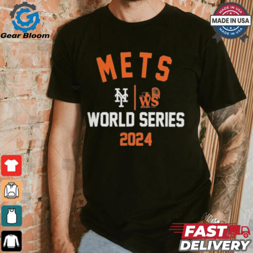 Official New York Mets Nike 2024 World Series Arched Lockup Shirt