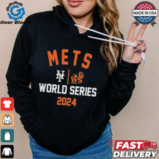 Official New York Mets Nike 2024 World Series Arched Lockup Shirt