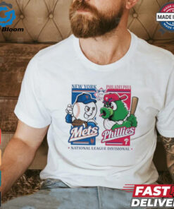 Official New York Mets vs Philadelphia Phillies 2024 National League Divisional Mascot Matchup shirt