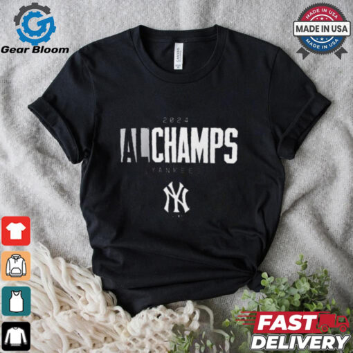 Official New York Yankees MLB Baseball 2024 American League Champions Logo t shirt