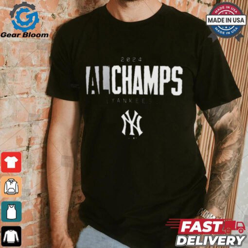 Official New York Yankees MLB Baseball 2024 American League Champions Logo t shirt