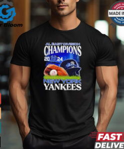 Official New York Yankees NL East Champions we own the ear helmet shirt