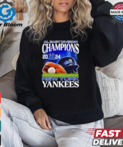 Official New York Yankees NL East Champions we own the ear helmet shirt