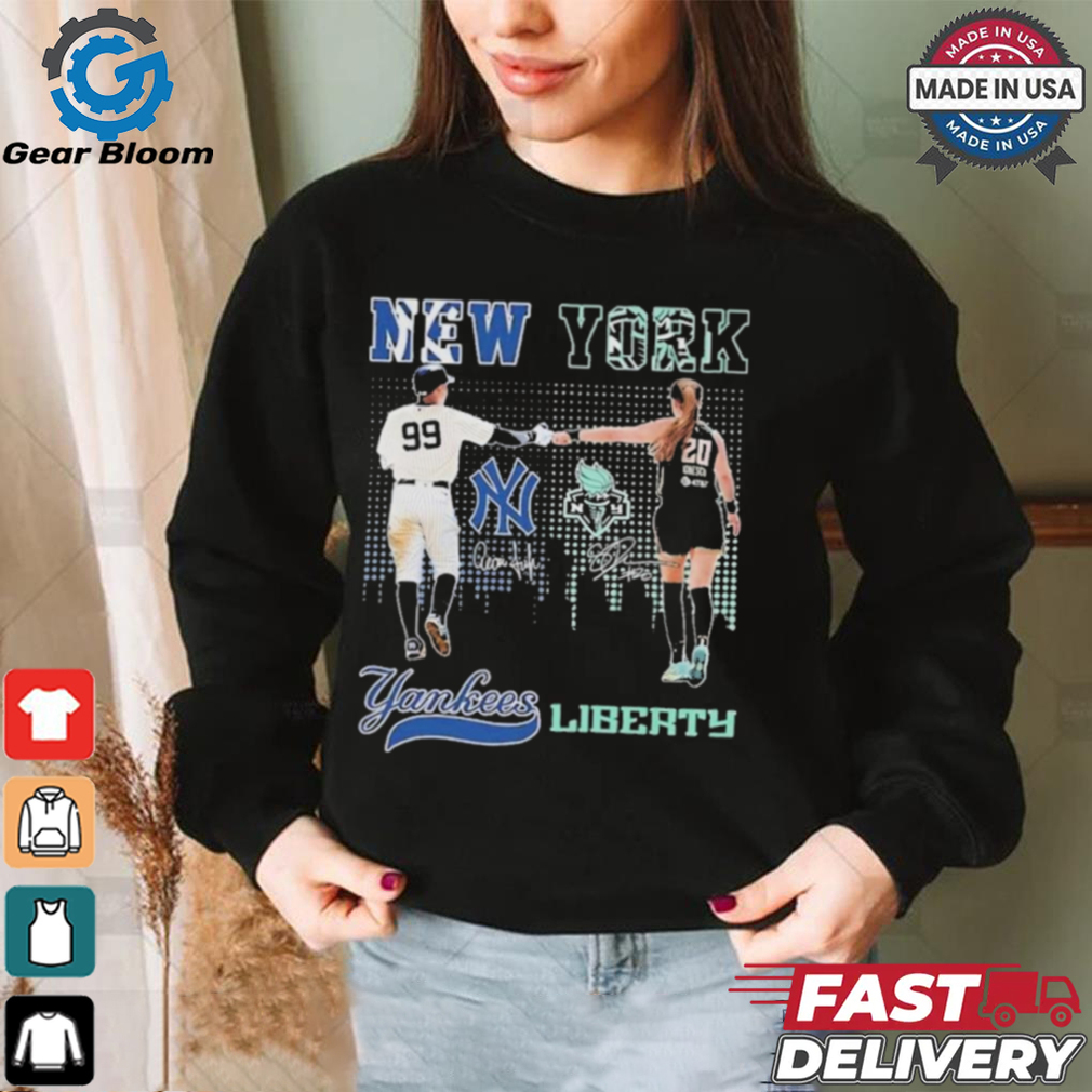Official New York Yankees New York Liberty Pride Of New Yorker T Shirt Official New York Yankees New York Liberty Pride Of New Yorker T Shirt