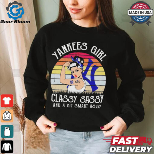 Official New york yankees girl classy sassy and a bit smart assy Shirt