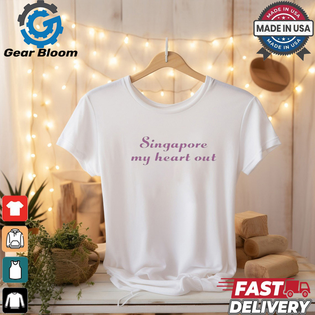 Official Olivia Rodrigo Wearing Singapore My Heart Out Shirts Official Olivia Rodrigo Wearing Singapore My Heart Out Shirts
