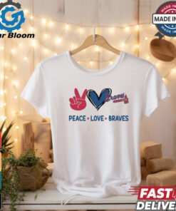 Official Peace Love Atlanta Braves MLB 2024 Shirt