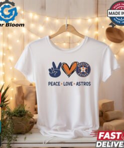 Official Peace Love Houston Astros MLB 2024 Shirt