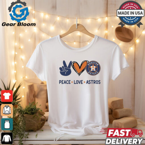 Official Peace Love Houston Astros MLB 2024 Shirt