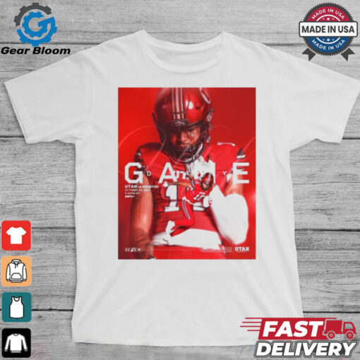 Official Poster Gameday Utah Utes Vs Houston Cougars October 26 2024 TDECU Stadium t shirt