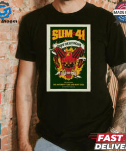 Official Poster Sum 41 Sept 28 2024 H E B Center Cedar Park TX t shirt