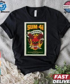 Official Poster Sum 41 Sept 28 2024 H E B Center Cedar Park TX t shirt