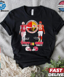 Official Raiola Mahomes Kc Chiefs X Nebraska Huskers On Saturdays On Sundays Shirt