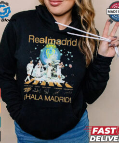 Official Real Madrid Hala Madrid Christmas Signature Shirt