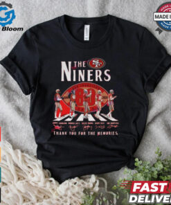 Official San Francisco 49ers 80th Anniversary Thank You For The Memories Signatures Shirt