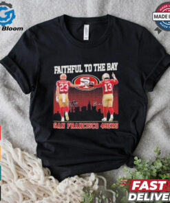 Official San Francisco 49ers Faithful To The Bay 2024 McCaffrey And Purdy T Shirt