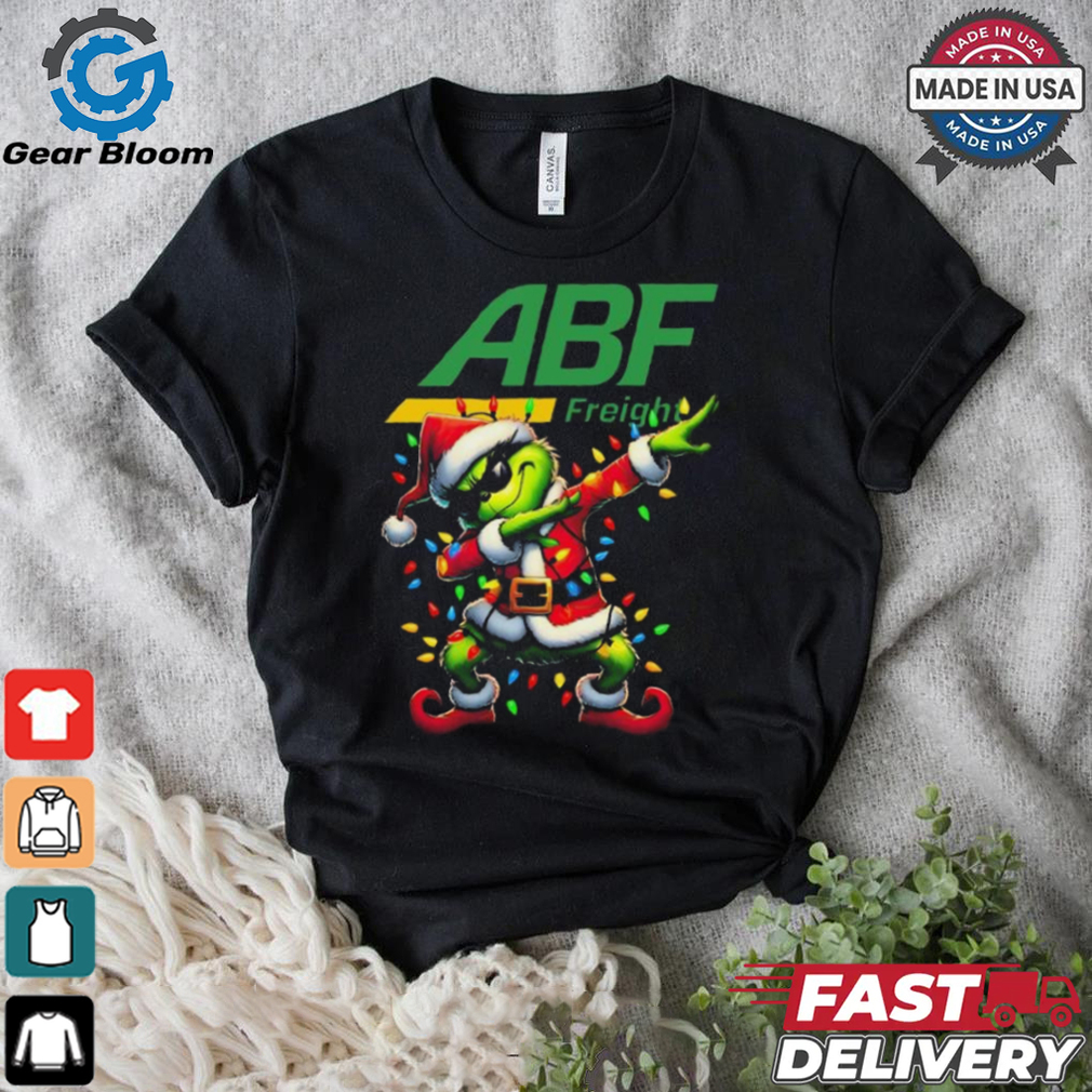Official Santa Grinch Dabbing ABF Freight Merry Christmas Light Shirt Official Santa Grinch Dabbing ABF Freight Merry Christmas Light Shirt