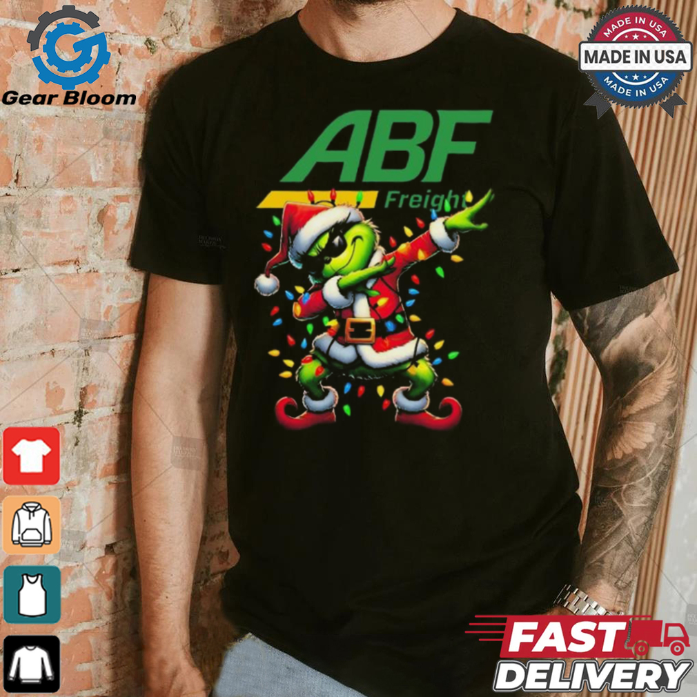 Official Santa Grinch Dabbing ABF Freight Merry Christmas Light Shirt Official Santa Grinch Dabbing ABF Freight Merry Christmas Light Shirt