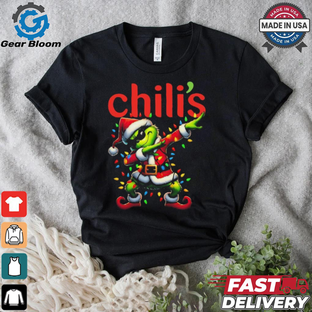 Official Santa Grinch Dabbing Chili’s Merry Christmas Light Shirt Official Santa Grinch Dabbing Chili’s Merry Christmas Light Shirt