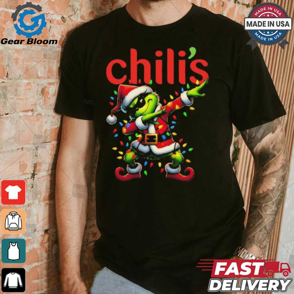 Official Santa Grinch Dabbing Chili’s Merry Christmas Light Shirt Official Santa Grinch Dabbing Chili’s Merry Christmas Light Shirt