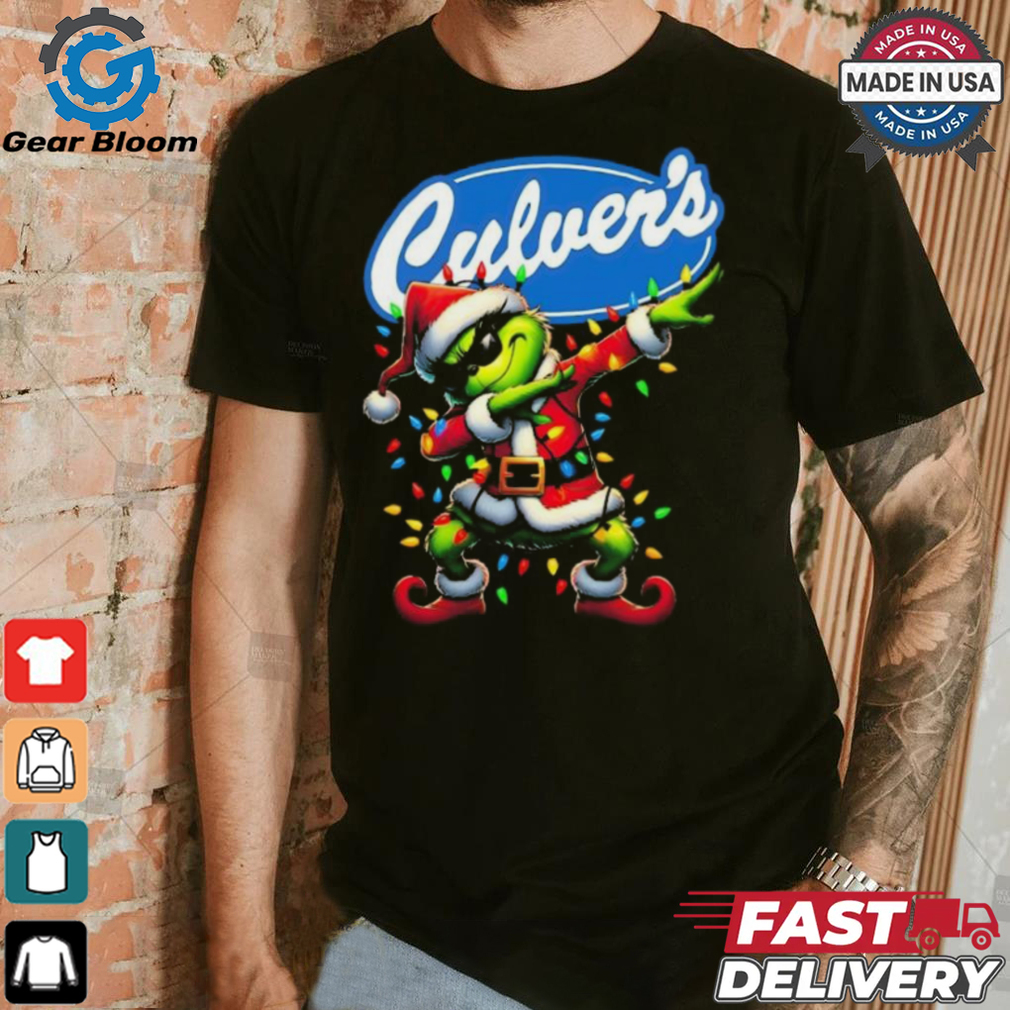 Official Santa Grinch Dabbing Culver’s Merry Christmas Light Shirt Official Santa Grinch Dabbing Culver’s Merry Christmas Light Shirt