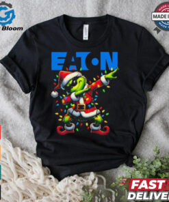 Official Santa Grinch Dabbing Eaton Merry Christmas Light Shirt