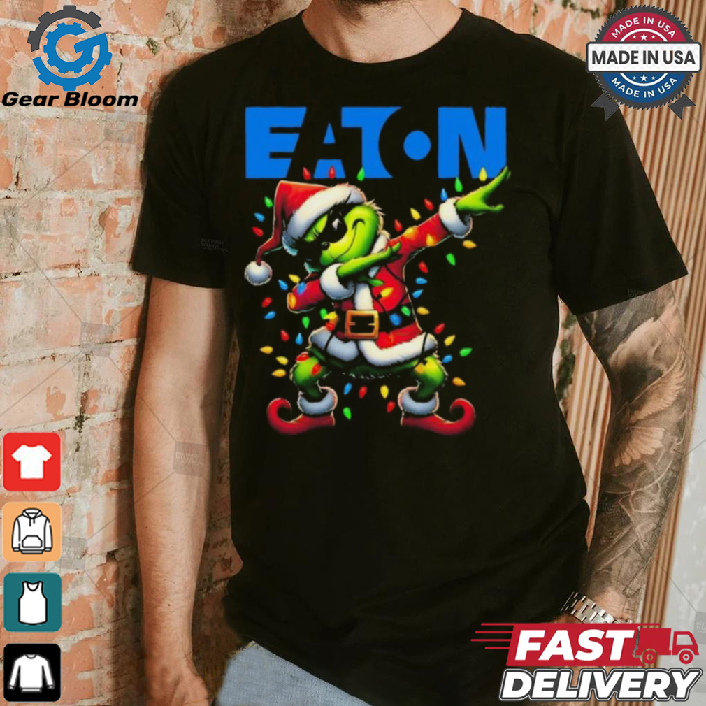 Official Santa Grinch Dabbing Eaton Merry Christmas Light Shirt Official Santa Grinch Dabbing Eaton Merry Christmas Light Shirt