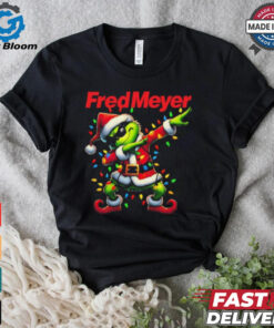 Official Santa Grinch Dabbing Fred Meyer Merry Christmas Light Shirt