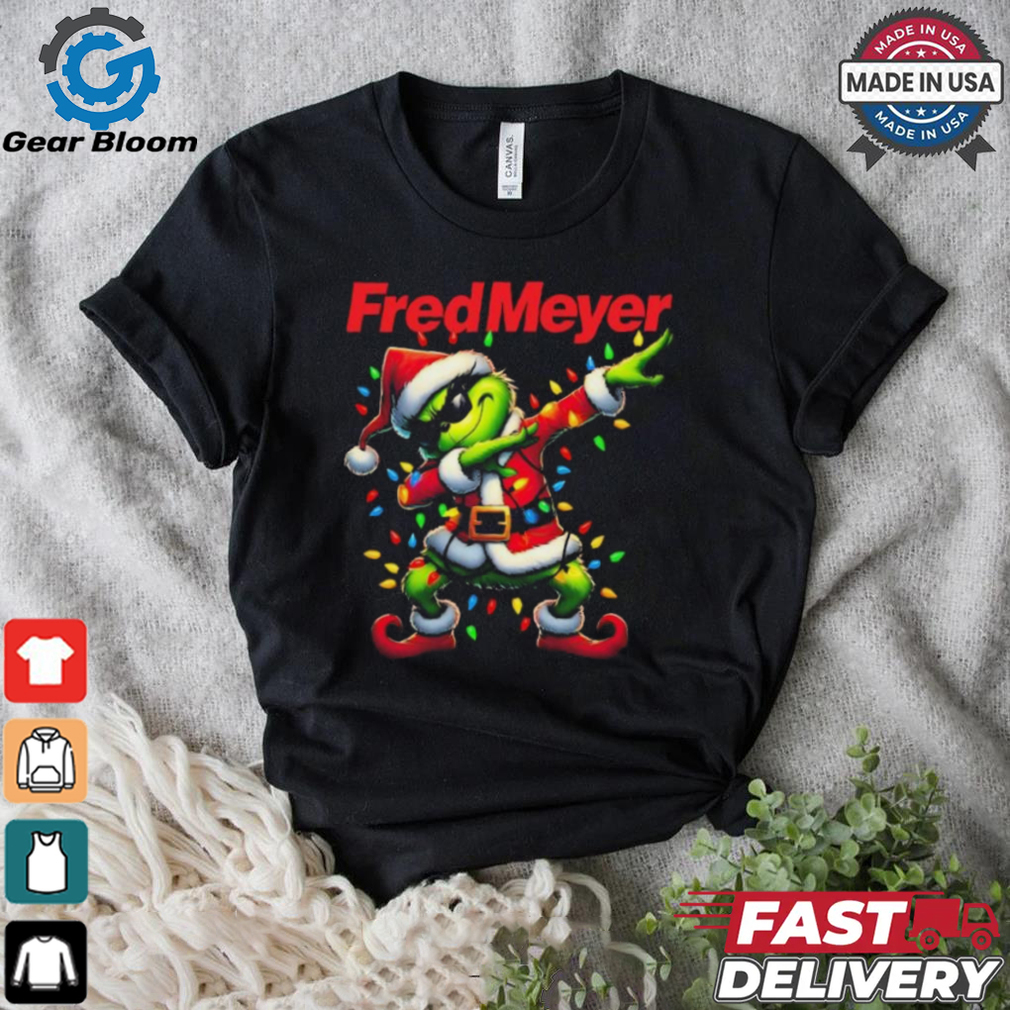 Official Santa Grinch Dabbing Fred Meyer Merry Christmas Light Shirt Official Santa Grinch Dabbing Fred Meyer Merry Christmas Light Shirt