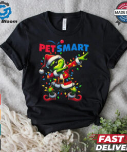 Official Santa Grinch Dabbing PetSmart Merry Christmas Light Shirt