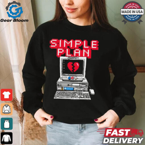 Official Simple Plan Computer 2024 t shirt