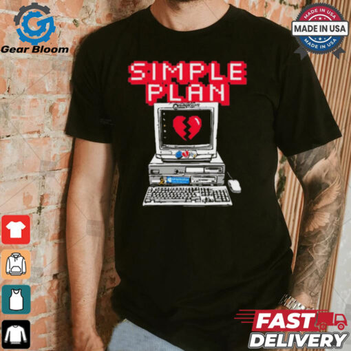 Official Simple Plan Computer 2024 t shirt