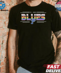 Official St. Louis Blues Levelwear Richmond Pride T Shirt