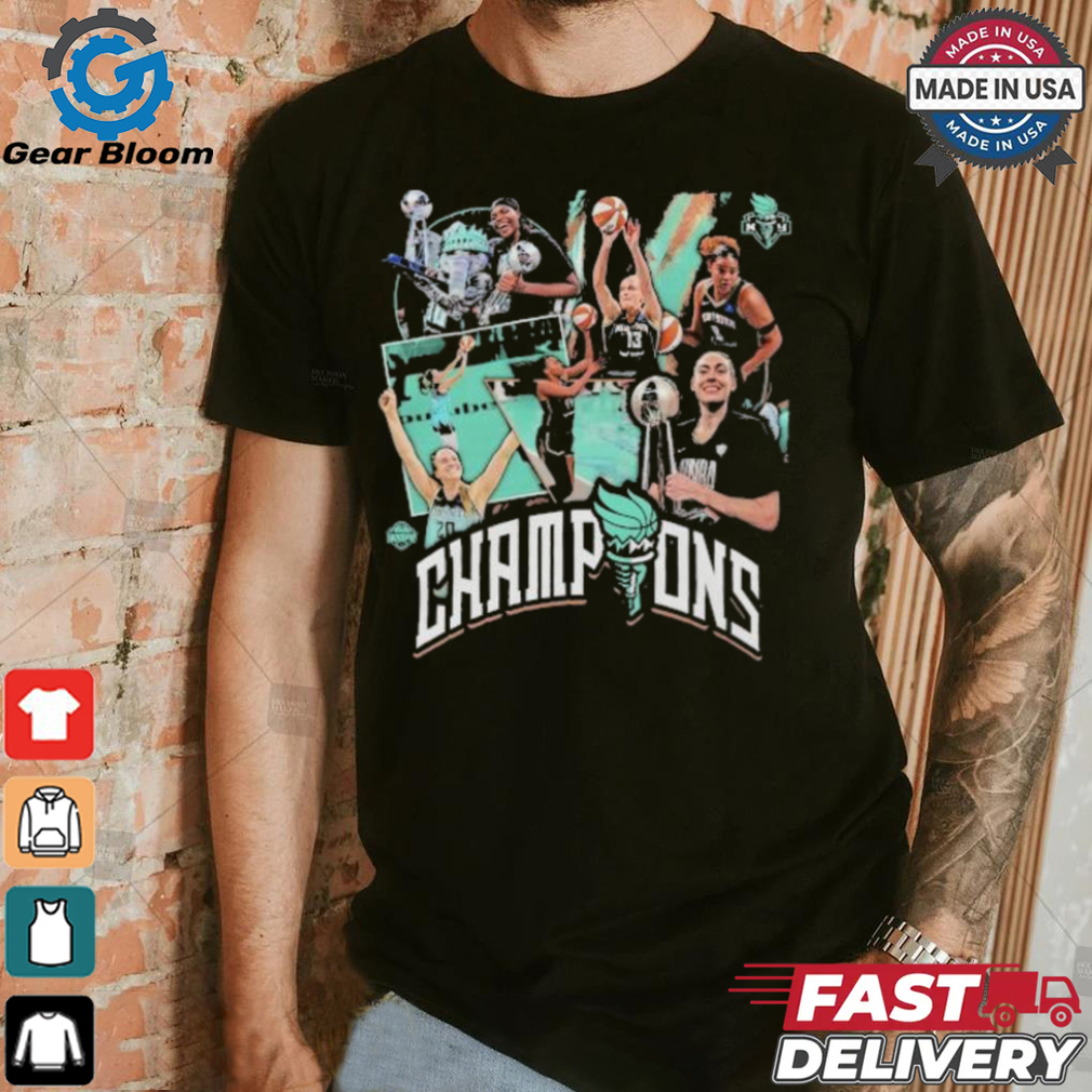 Official Stadium Essentials Black New York Liberty 2024 WNBA Finals Champions Crossroads T Shirt Official Stadium Essentials Black New York Liberty 2024 WNBA Finals Champions Crossroads T Shirt