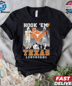 Official Texas Longhorns Jordan Whittington Arch Manning Hook ‘Em T Shirt