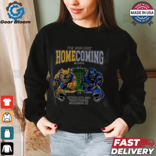 Official The Greatest homecoming on Earth North Carolina A and T Aggies vs Hampton Pirates mascot 2024 shirt