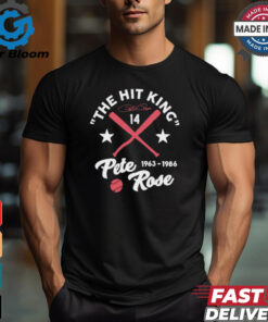Official The Hit King Pete Rose Player Baseball 1963 1986 Shirt