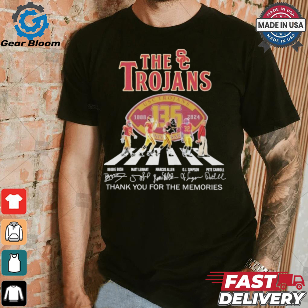 Official The USC Trojans 136 Years 1888 2024 Thank You For The Memories T Shirt Official The USC Trojans 136 Years 1888 2024 Thank You For The Memories T Shirt