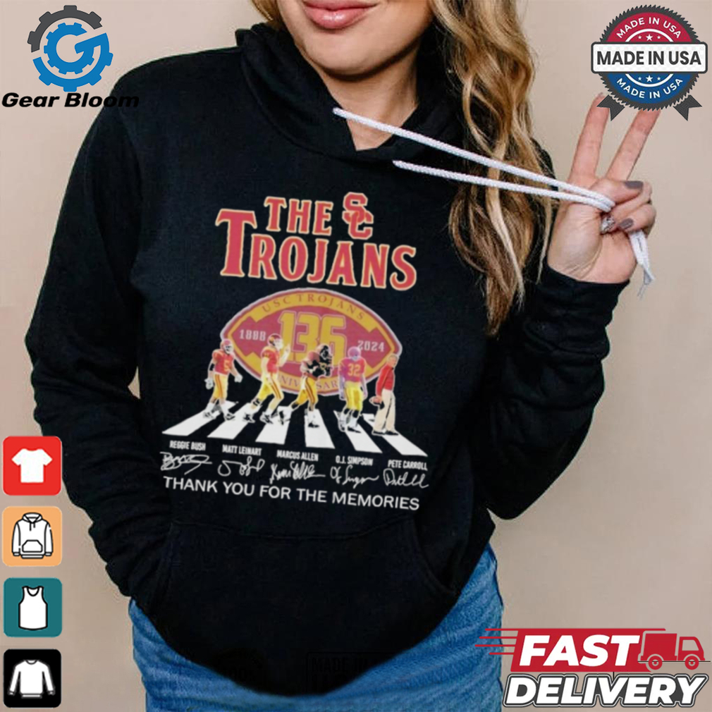 Official The USC Trojans 136 Years 1888 2024 Thank You For The Memories T Shirt Official The USC Trojans 136 Years 1888 2024 Thank You For The Memories T Shirt