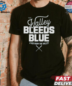 Official The Valley Bleeds Blue A Kid From The Valley Los Angeles Dodgers MLB t shirt