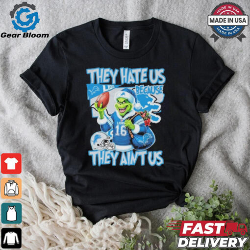 Official They Hate Us Because They Aint Us Detroit Lions Unisex T Shirt