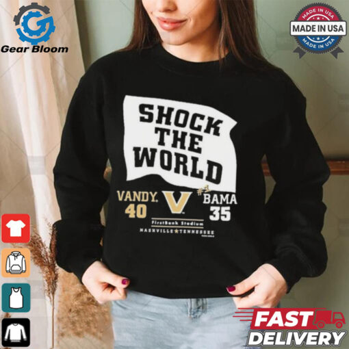 Official Vandy 40 35 Bama Vanderbilt Commodores Shock The World 2024 Shirt